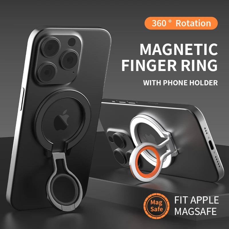 Finger Ring Holder Stand Grip Rotating For Mobile Phone Magnetic Mount Phone Back Sticker Pad Holder Bracket for iPhone Magsafe