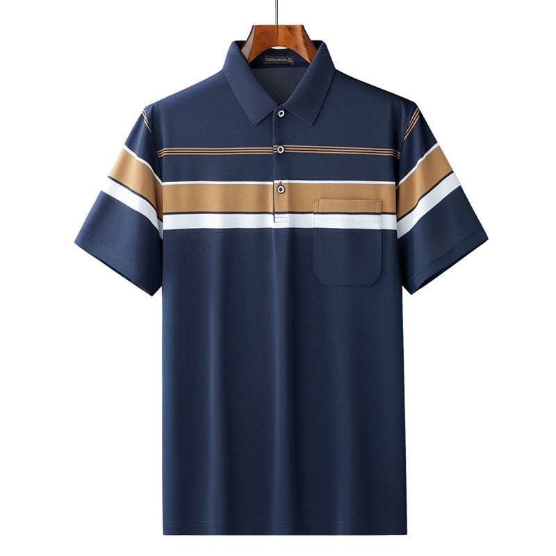 Leisure middle-aged and elderly Polo T-shirts for Father's Day