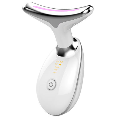 New neck beauty vibration massage neck line instrument, small iron lifting and tightening neck, facial color light introduction beauty instrument