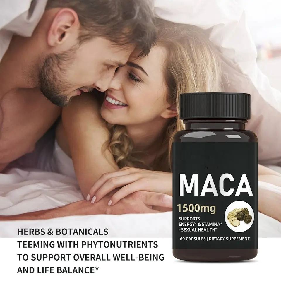 Maca Capsules  root herbal supplement maca extract energy stamina maca root extract capsules