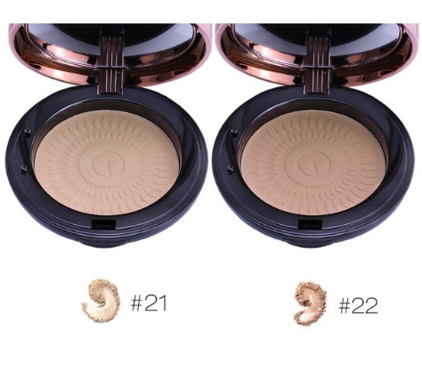 O.TWO.O Natural Make Up Face Powder Foundations Oil-control Brighten Concealer Whitening Pressed Powder With Puff