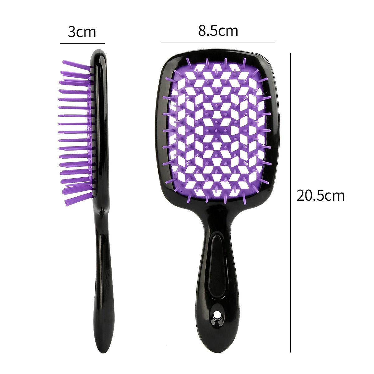 Honeycomb hollow massage comb, smooth hair grid comb, smooth hair dry and wet dual-purpose comb, curly and fluffy hair styling comb