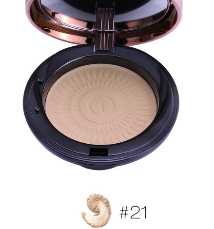 O.TWO.O Natural Make Up Face Powder Foundations Oil-control Brighten Concealer Whitening Pressed Powder With Puff