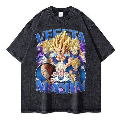 Vegeta Bejita T-shirts Oversized Anime Dragon Ball T Shirt