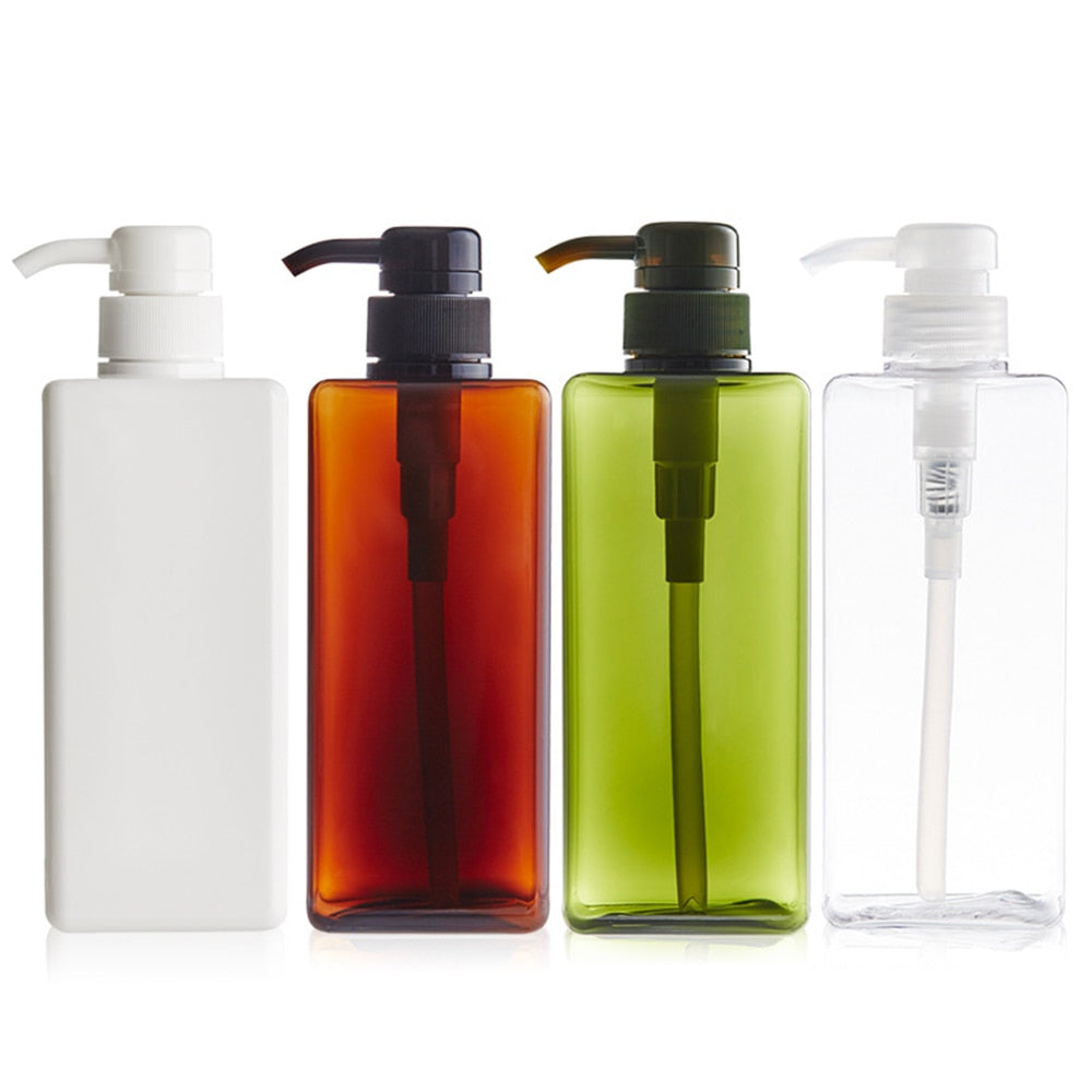 Clearance Refillable Bottles Lotion Container Large Pump Plastic Shampoo Bottle Refillable Travel Bottle Living Essentials