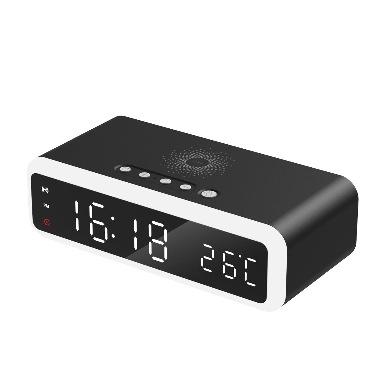 New clock thermometer wireless charging 15W mobile phone wireless charging multifunctional digital alarm clock wireless charging