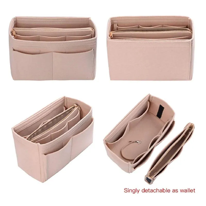 Multi pocket women's makeup bag toiletries makeup storage bag