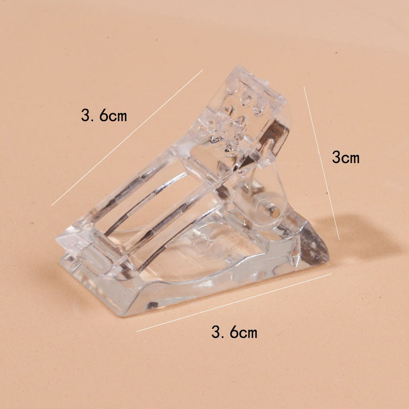 Nail crystal clip extension glue auxiliary tool for fixing nail mold clip