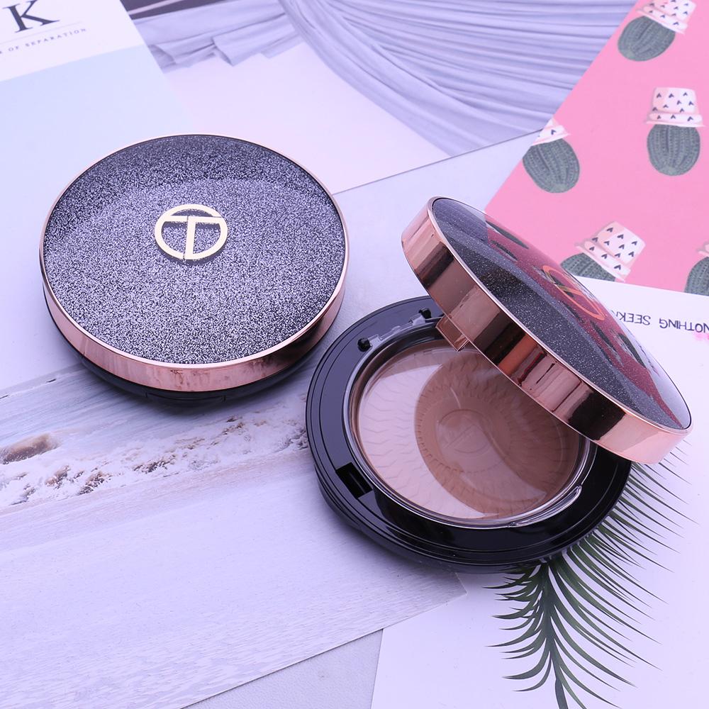 O.TWO.O Natural Make Up Face Powder Foundations Oil-control Brighten Concealer Whitening Pressed Powder With Puff