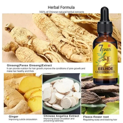 7 Day Fast Hair Growth Oil Ginger Growth Hair Treatment Anti Hair Loss Men Women Scalp Treatment Serum Products Beauty Product