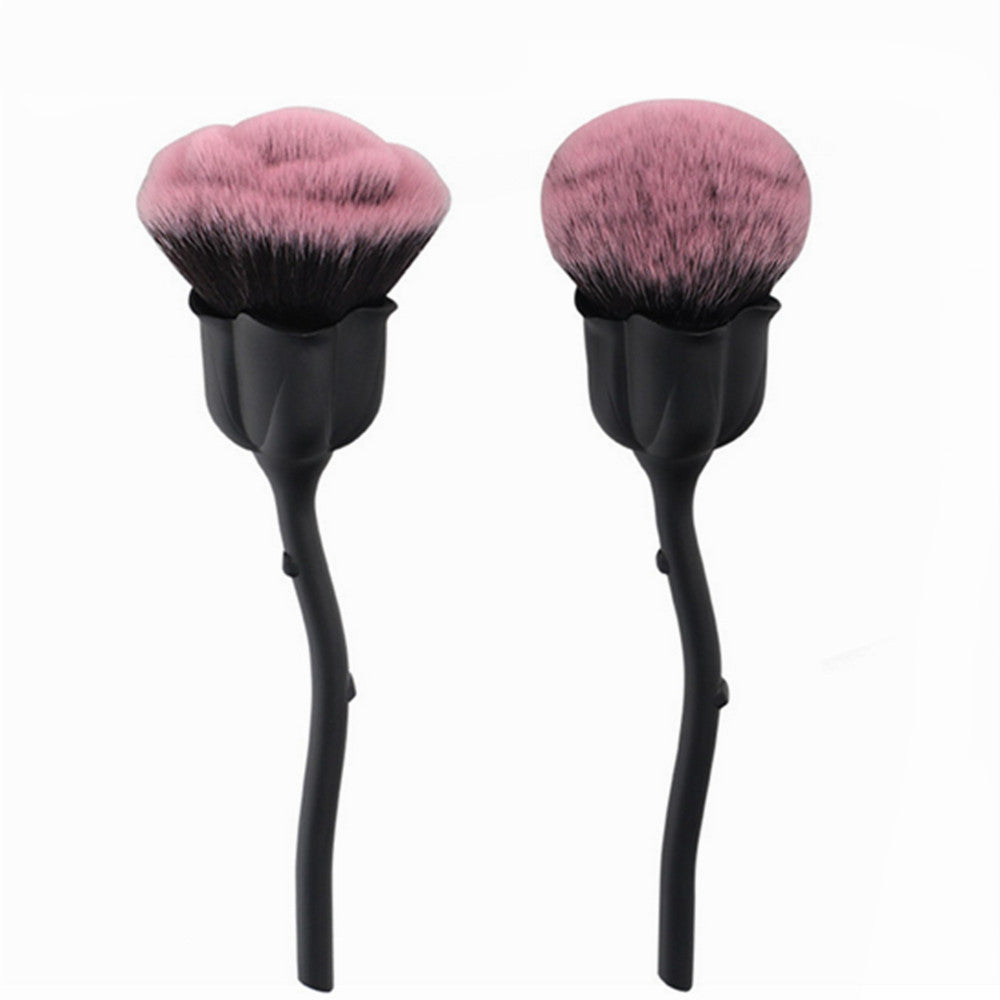 Rose makeup brush