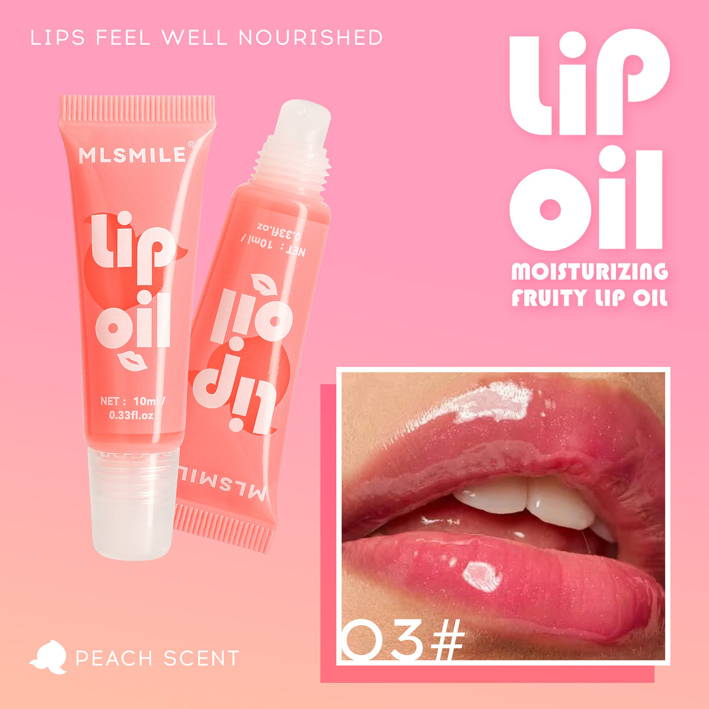 Moisturizing Water Light Mirror Lip Gloss Fruit Flavor Lip Gloss