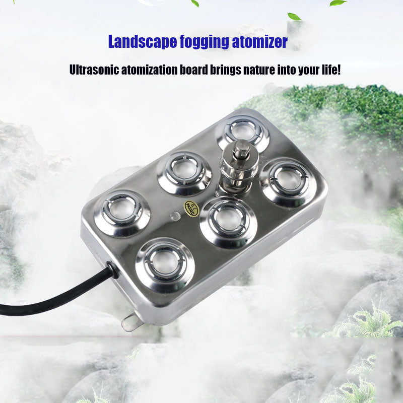 Rockery pond water landscape fogging machine high-frequency oscillation fogging board smoke machine ten head industrial ultrason