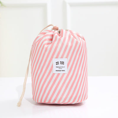 Round women makeup bag travel make up organizer Cosmetic bag female storage toiletry kit case