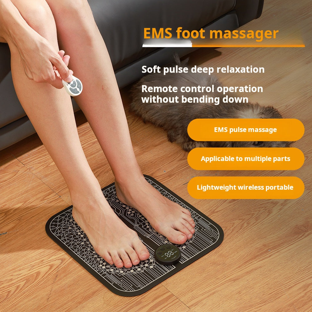 The Latest Remote Control With Patch Ems Tens Smart Shiatsu Foot Massager Muscle Stimulator Vibration Massage Pad