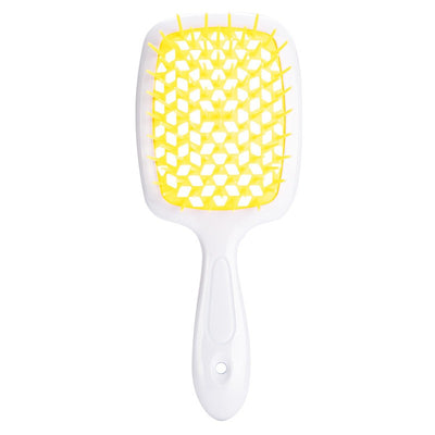 Honeycomb hollow massage comb, smooth hair grid comb, smooth hair dry and wet dual-purpose comb, curly and fluffy hair styling comb