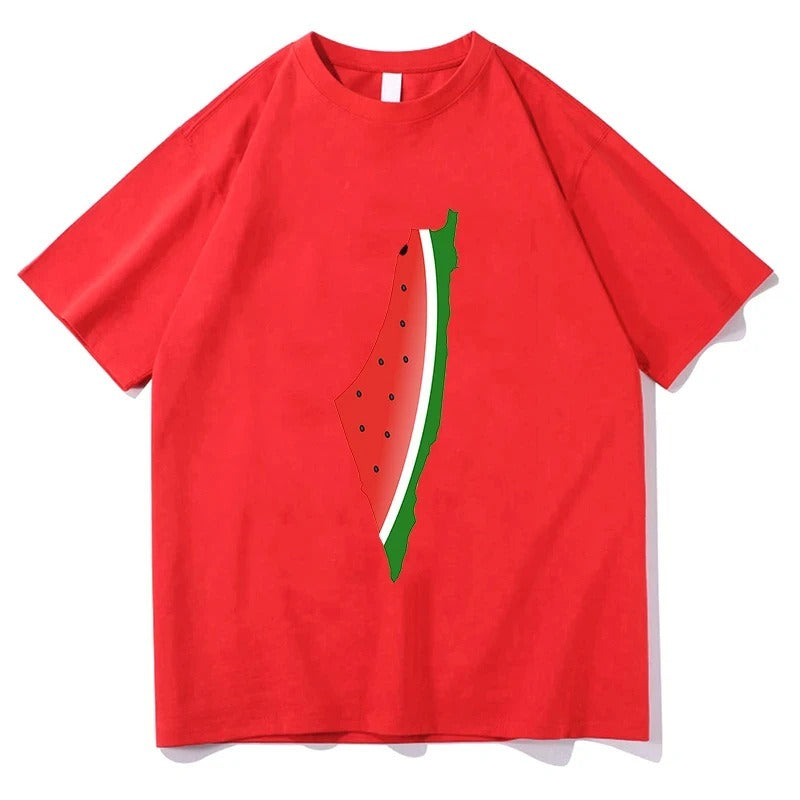 Summer Pure Cotton Short Sleeve T-shirts Watermelon