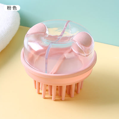 Hair Wash Comb Clear Brush Fluid Press Scalp Massage Bath Cleaning Shower Brush Home Shampoo Scrubber