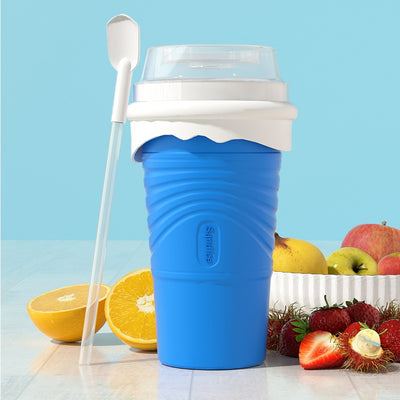 Squeeze Cup Slushy Maker Slushie DIY Plastic Squeeze Cups Double Layer Slushy Maker Smoothie Ice Cups