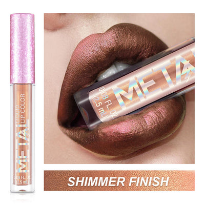 Metallic lip gloss