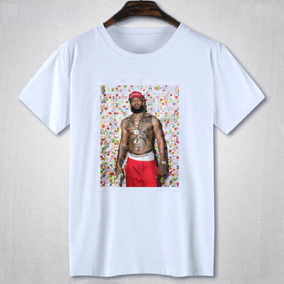 Hip hop white T-shirt