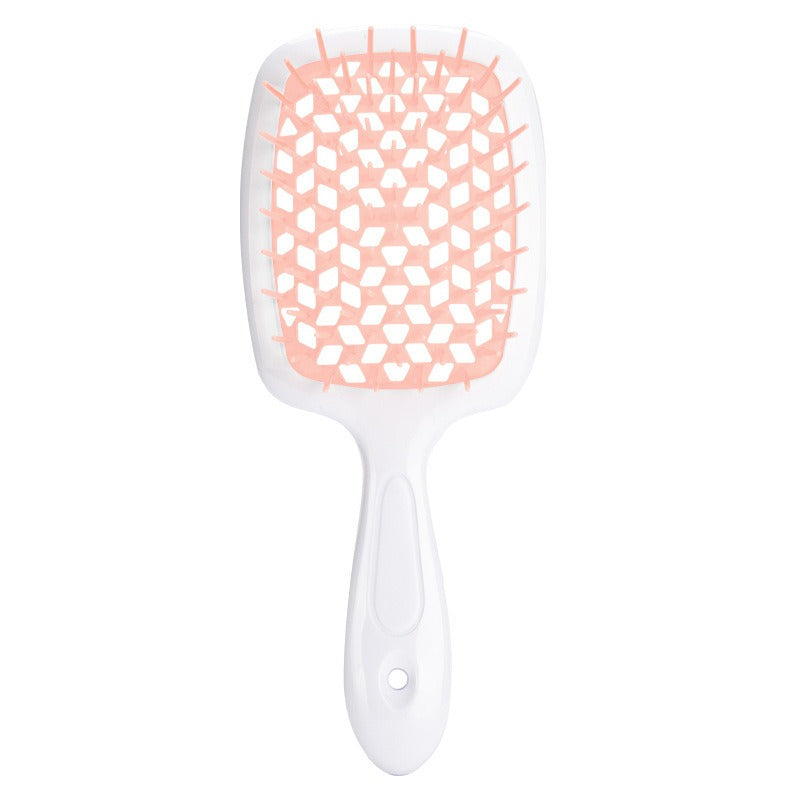 Honeycomb hollow massage comb, smooth hair grid comb, smooth hair dry and wet dual-purpose comb, curly and fluffy hair styling comb