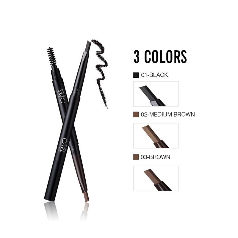 MENOW Brand Make up set Eyebrow Pencil With Brush and Replace Eyebrow Waterproof Long Lasting Cosmetic kit  E411