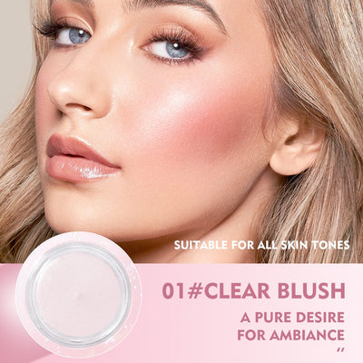 Pudaier temperature-changing blush transparent color-changing gel highlight blush cream natural nude makeup rouge blush