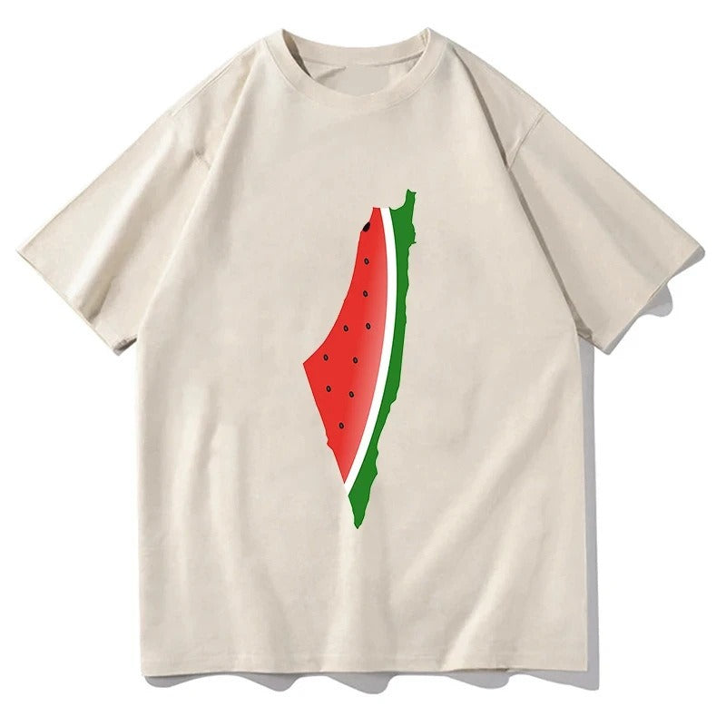 Summer Pure Cotton Short Sleeve T-shirts Watermelon