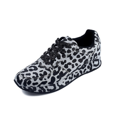 Sneakers Shoes Spring Autumn Leopard Pattern Design Fabric Comfortable Casual Sneakers Flats Shoes Women