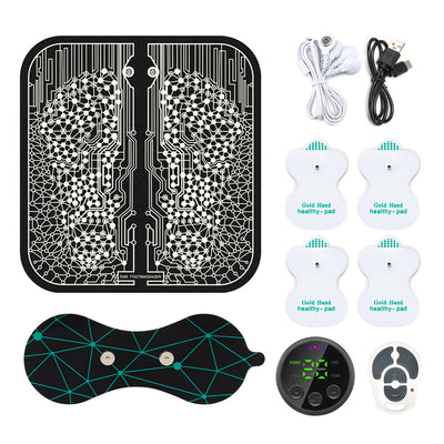 The Latest Remote Control With Patch Ems Tens Smart Shiatsu Foot Massager Muscle Stimulator Vibration Massage Pad