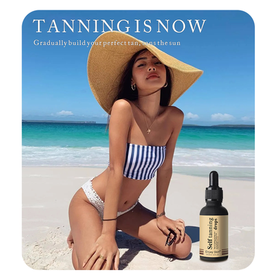 Enjoy Skin Organic Self Tanning serum Wholesale Sunless Tanner Solution serum Home Oils Tan Self Tanner Tanning serum Drops