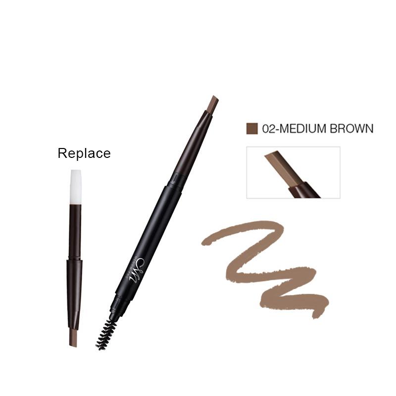 MENOW Brand Make up set Eyebrow Pencil With Brush and Replace Eyebrow Waterproof Long Lasting Cosmetic kit  E411