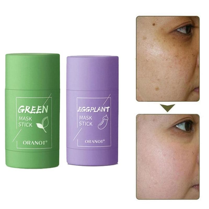 Cleansing Green Stick Green Tea Stick Mask Purifying Clay Stick Mask Oil Control Anti-acne Eggplant Skin Care Whitening