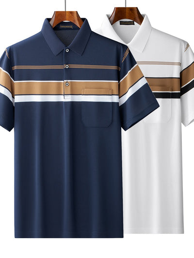 Leisure middle-aged and elderly Polo T-shirts for Father's Day