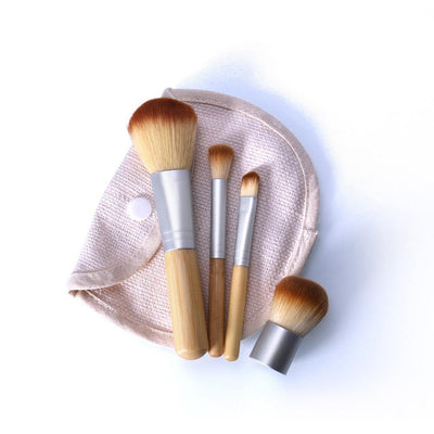 O.TWO.O 4pcs/lot Bamboo Brush Foundation Brush make-up Brushes Cosmetic Face Powder Brush Tool