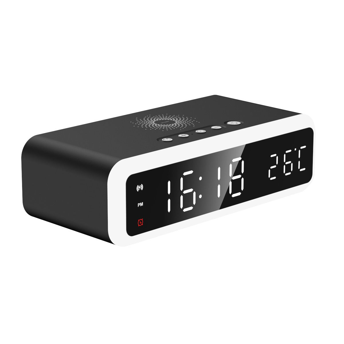 New clock thermometer wireless charging 15W mobile phone wireless charging multifunctional digital alarm clock wireless charging