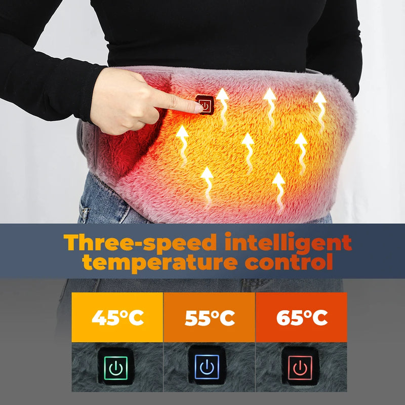 Electric Heating Belt USB Hand Warmer Winter Heater Waist Warmers Hot Compress Therapy Abdominal Lumbar Uterus Warming Pad