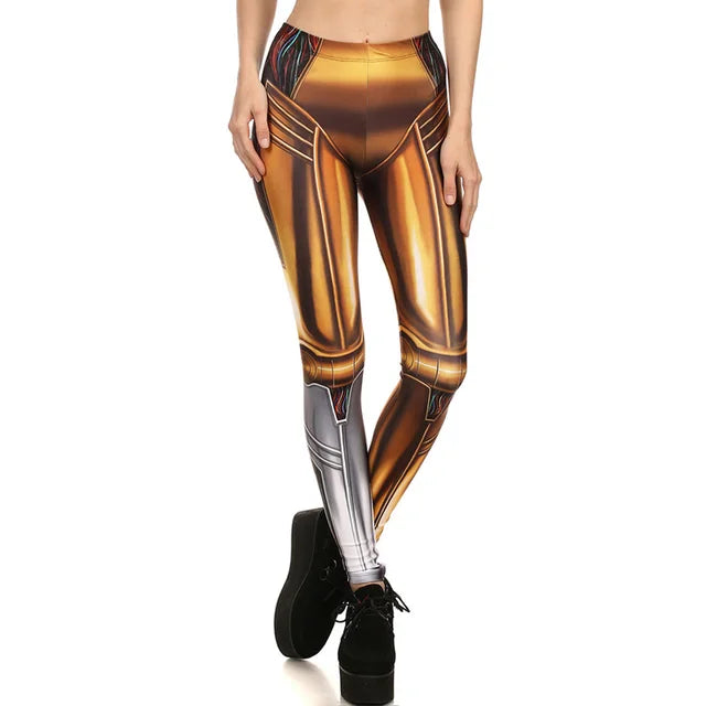 GOLD ROBOT Digital Print Leggings