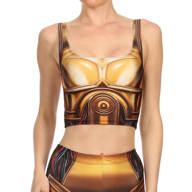 GOLD ROBOT Digital Print Leggings